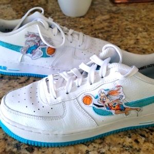 NIKE AIR FORCE 1 SPACE JAM BUGS LOLA 6.5 YOUTH